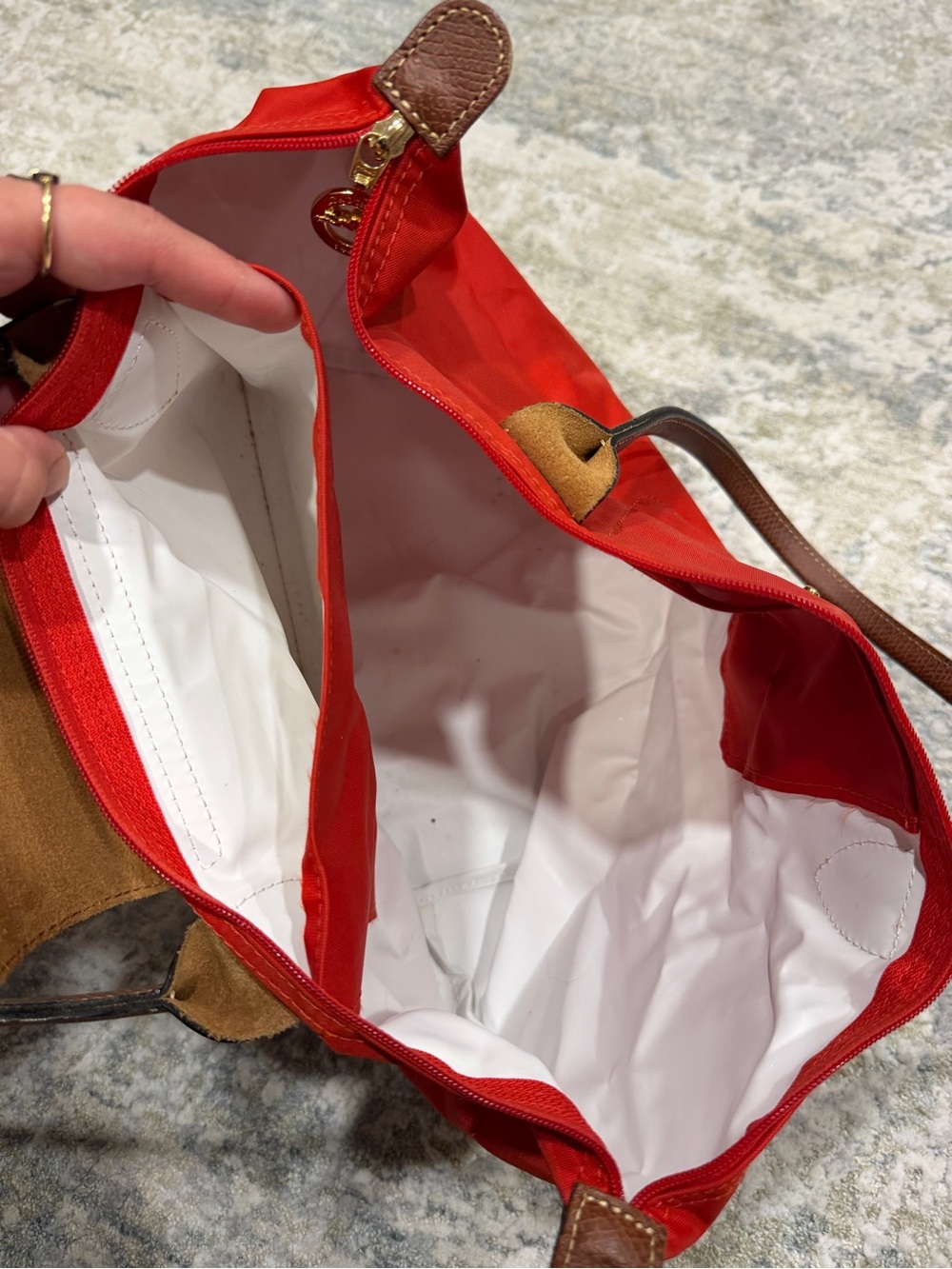 Longchamp Le Pliage One Medium Shoulder Tote Bag - Picture 6 of 8